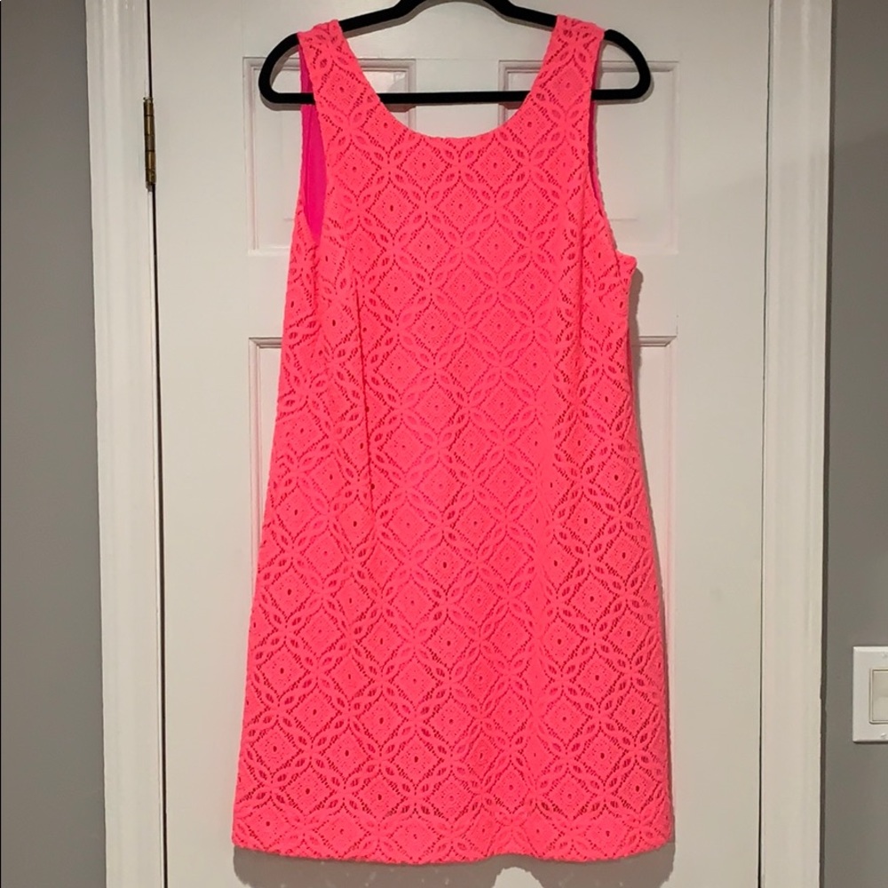 Lily Pulitzer pink shirt dress